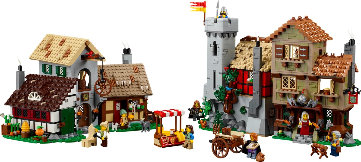 La place du village médiéval