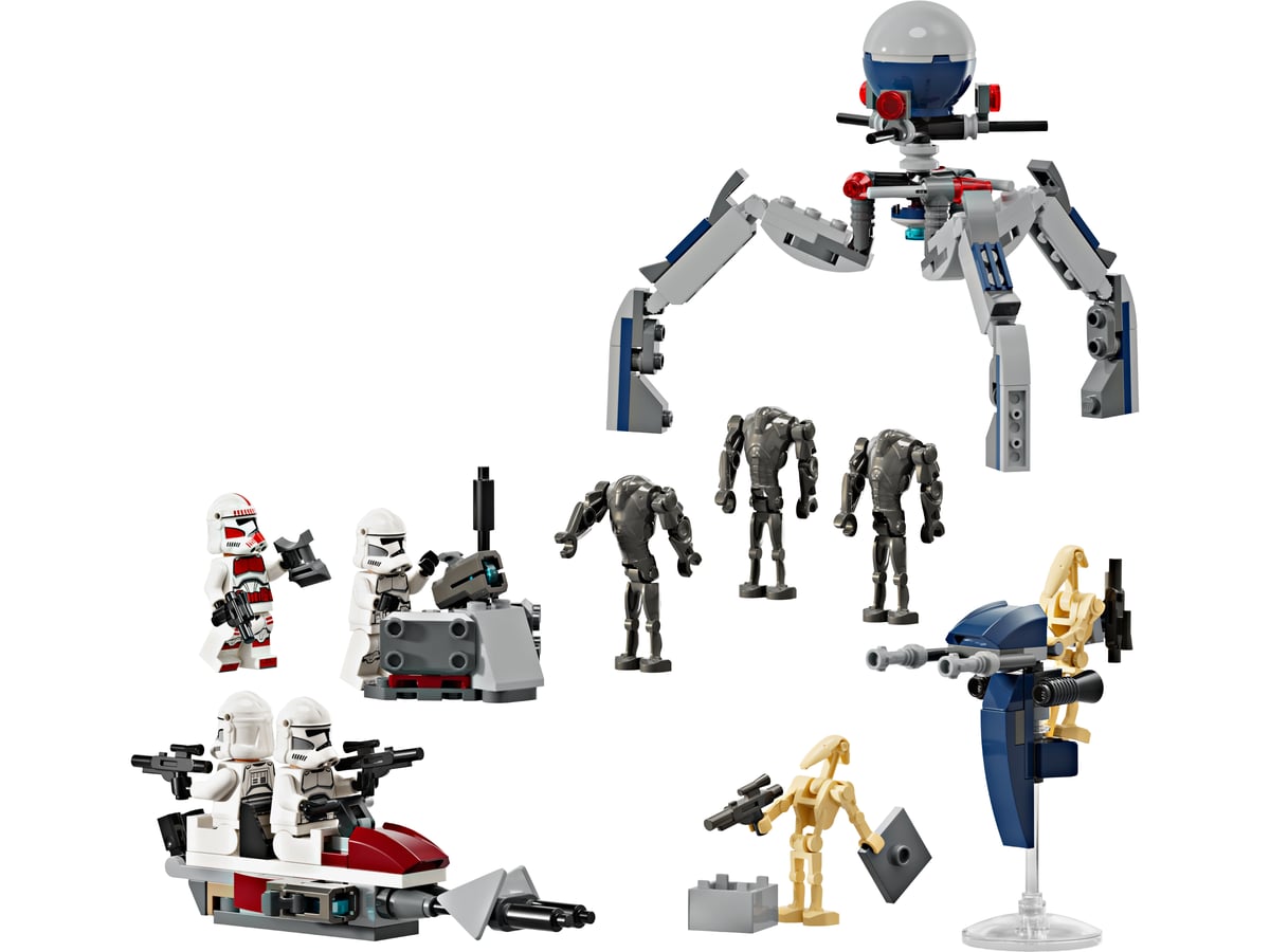 Star Wars : pack de combat clones et droïdes de combat